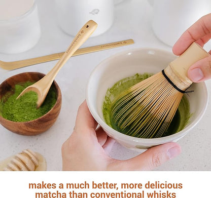 BambooWorx Matcha Whisk Set -, Traditional Scoop, Tea Spoon. The Perfect Sets - Image 4