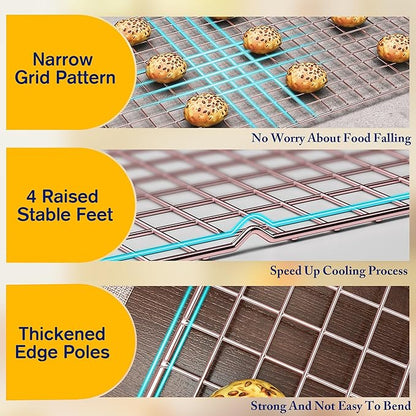 2-Pack Cooling Racks for Cooking and Baking - Image 3