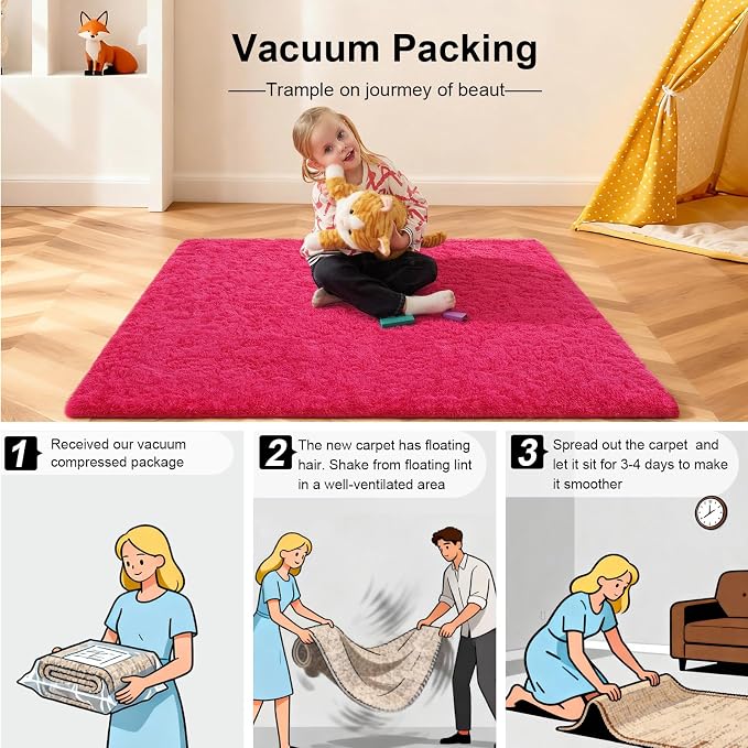 Area Rugs 9x12 Living Room, Large Fluffy Rugs - Image 5