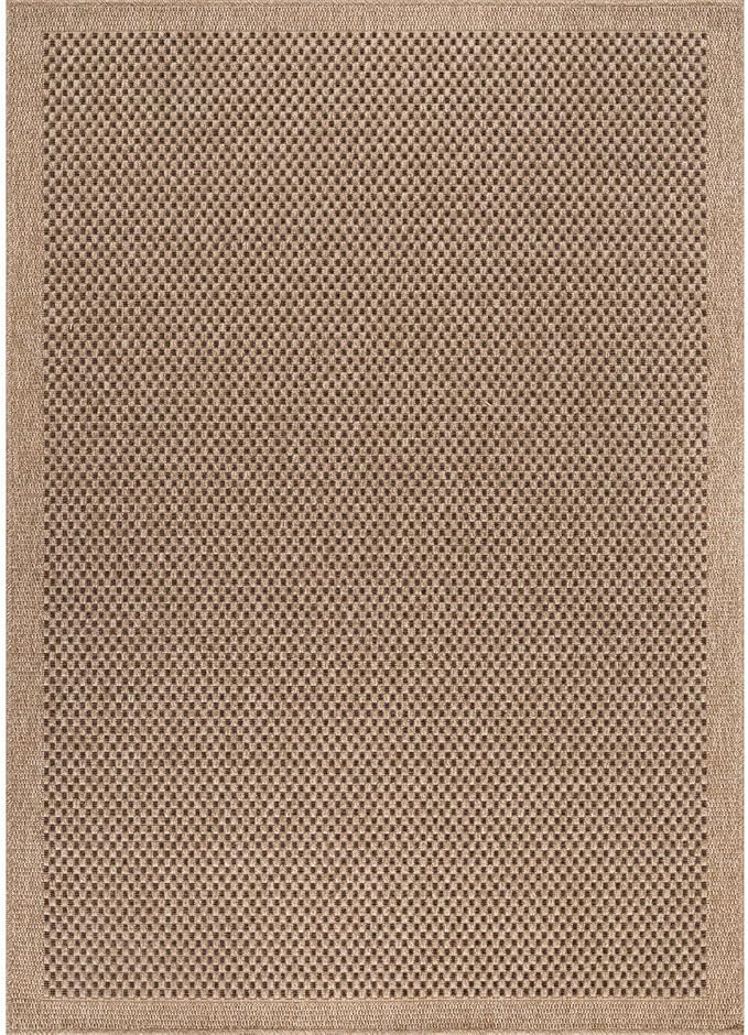 CAMILSON Easy Jute Rug 8x10, Indoor Outdoor Natural Color Fiber Area Rugs - Image 3
