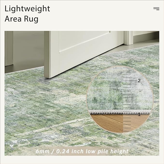 Soalmost Runner Rug 2x10 Washable Non-Slip Hallway Runner Rugs - Image 7