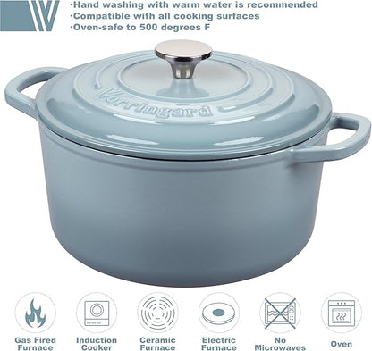 VORRINGARD Enameled Cast Iron Dutch Oven Pot - Image 3