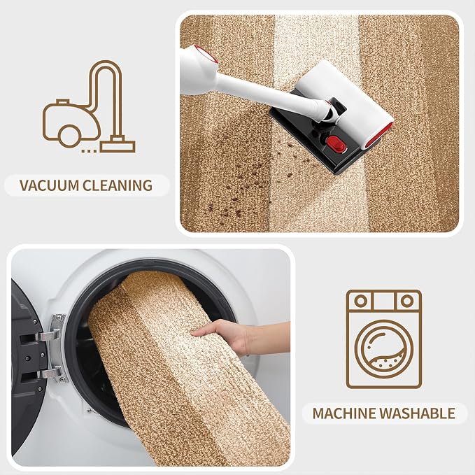 Kitinjoy Indoor Outdoor Door Mat, 71x24 Non-Slip Absorbent Dirt Trapper - Image 5