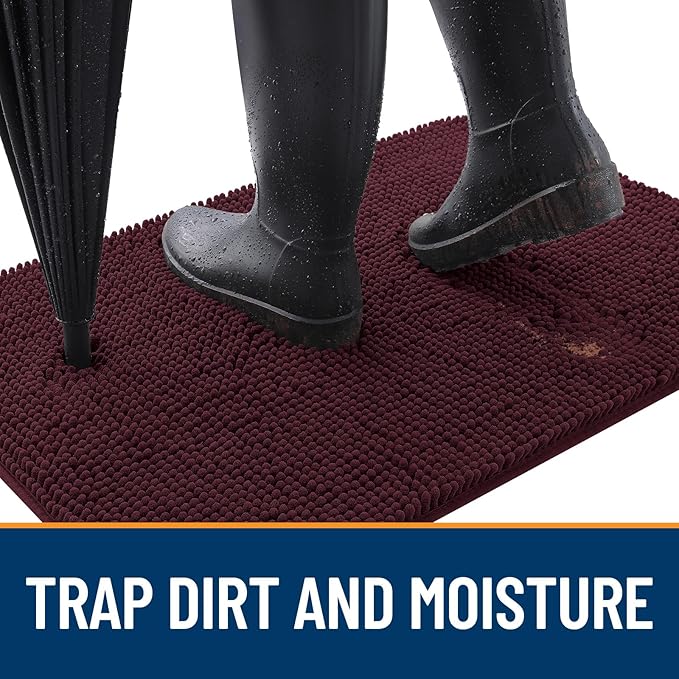 OLANLY Dog Door Mat for Muddy Paws 59x35, Absorbs Moisture and Dirt, Absorbent - Image 2