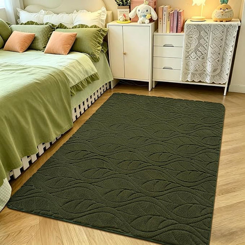 3x5 Olive Green Washable Area Rug by VisittheFlagover
