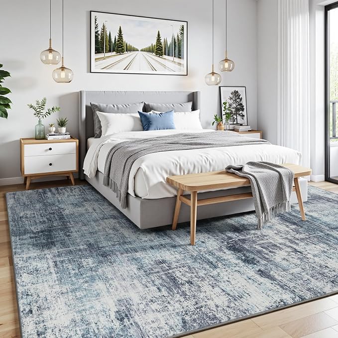 Lofus 6x9 Area Rug for Living Room, Neutral Modern Washable Carpet for Bedroom - Image 2