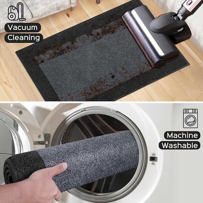 Machine Washable Kitchen Rug 24" x 70", Non Slip Kitchen Mat - Image 5