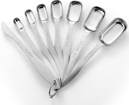 Spring Chef Stainless Steel Measuring Spoons Set of 8 by SpringChef