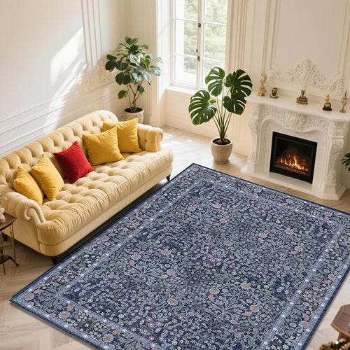 9x12 Washable Area Rugs for Living Room, Stain Resistant Vintage Rugs for by Unknown