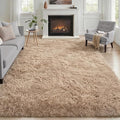 Fluffy 4x6 Area Rugs for Living Room Bedroom: Ultra Soft Shag Rug Non-Slip by Luxturiy