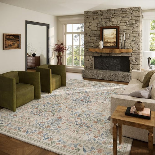 9x12 Area Rugs for Living Room: Washable Bedroom Rug Vintage Area Rug Stain by palohom