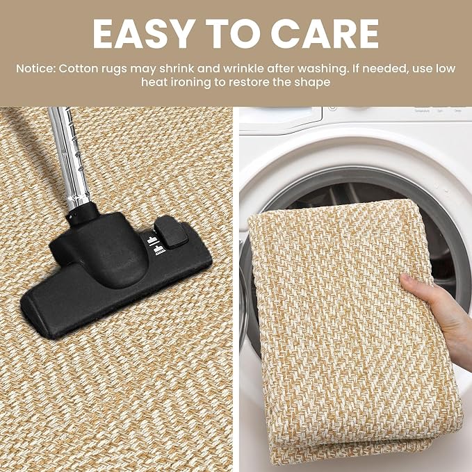 IOHOUZE Washable Area Rug 5x7 Non Slip Rubber Backed Rugs - Image 5