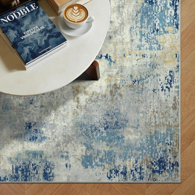 Lahome Modern Abstract 9x12 Area Rugs - Image 4
