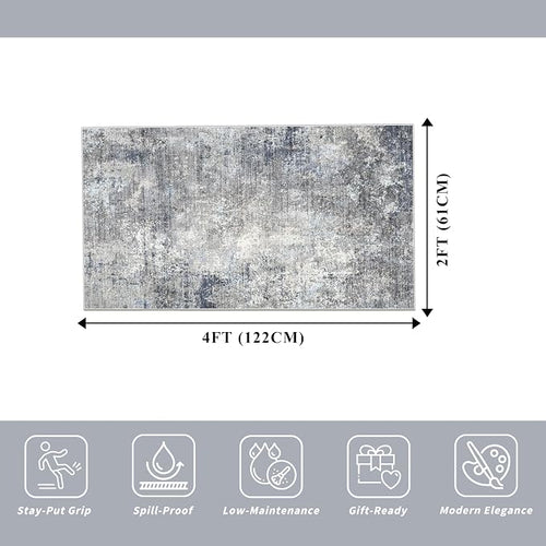 2x4 Runner Rug Washable Non-Slip – Small Throw Rug - Image 2