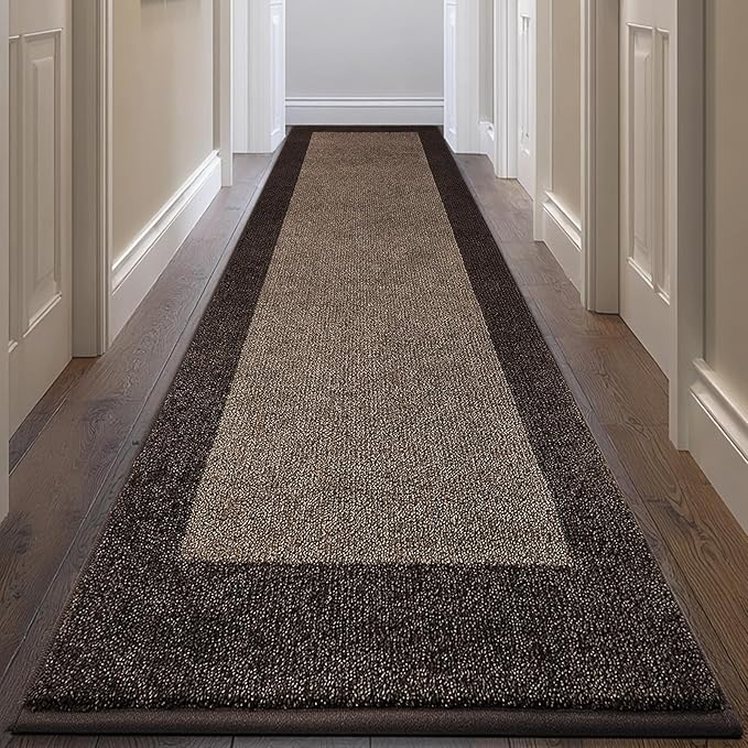 Machine Washable Runner Rug 32" x 144", Non Slip Kitchen Rug by Unknown