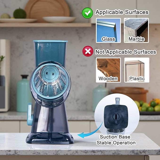 Rotary Cheese Grater Cheese Shredder, Cheese Grater Handheld - Image 5