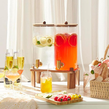 2 PCS 1.5 Gallon Drink dispenser, Glass Beverage Dispenser - Image 7