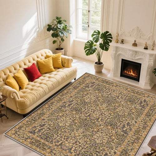 9x12 Washable Area Rugs for Living Room, Stain Resistant Vintage Rugs for by Unknown