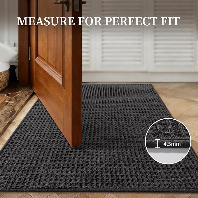 YIHOUSE Indoor Door Mat 32" x 47", Non-Slip Washable Entryway Mat, Dirt Trapper - Image 6