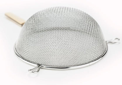 Huji Stainless Steel Fine 8" Double Mesh Food Strainer Colander Sieve Sifter - Image 6