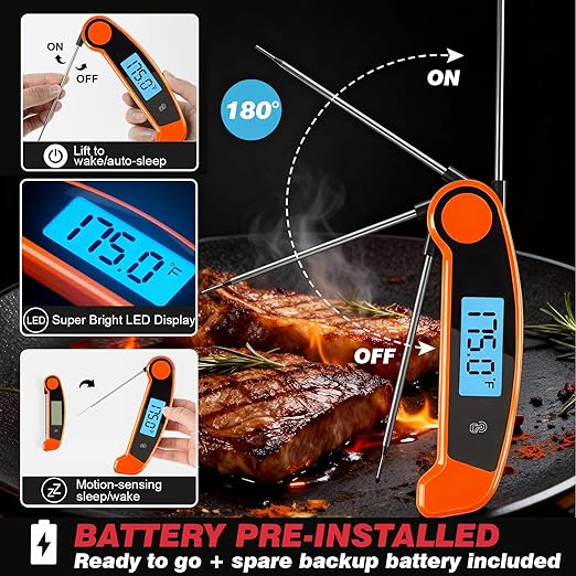 Meat Thermometer Digital Waterproof Instant Read Thermometer - Image 3