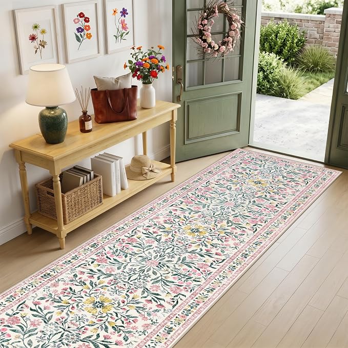 Runner Rug for Entryway: 2x5 Kitchen Rugs Non Slip Washable Ultra-Thin Soft - Image 2