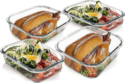 M MCIRCO [80 oz & 36 oz Extra Large Glass Food Storage/Baking Containers Set - Image 5