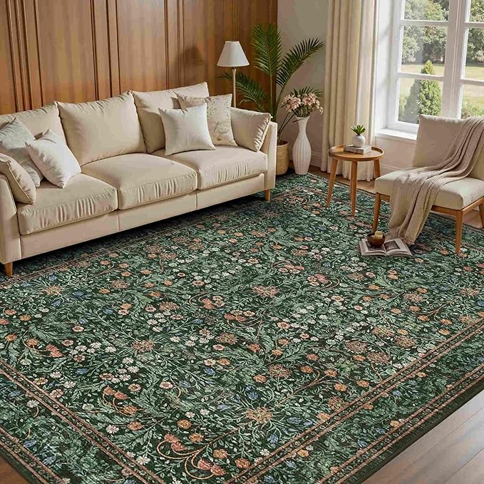 Rugxara 5x7 Area Rugs for Living Room Bedroom, Large Washable Rug, Non Slip & - Image 4