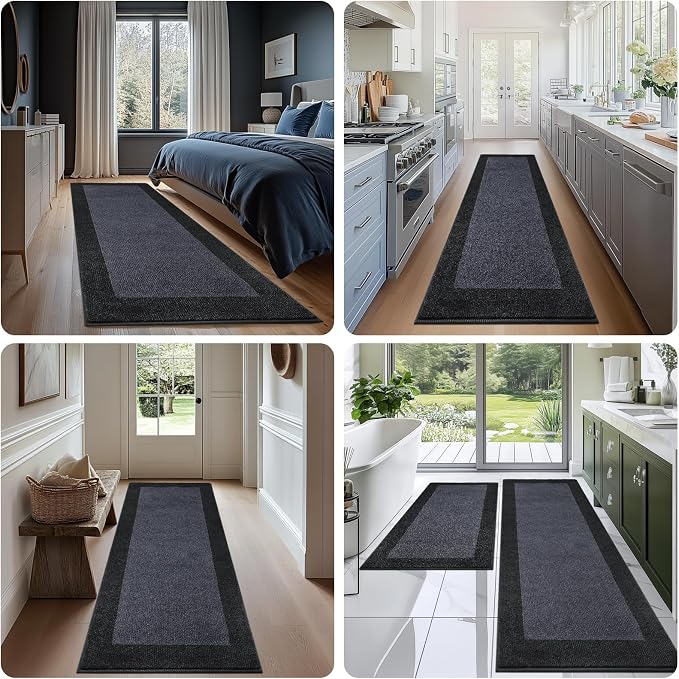 Machine Washable Kitchen Rug 32" x 84", Non Slip Kitchen Mat - Image 5