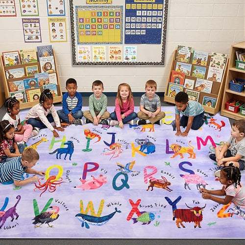 3x5 ABC Classroom Rug for Kids Playroom, Alphabet Rug by Unknown