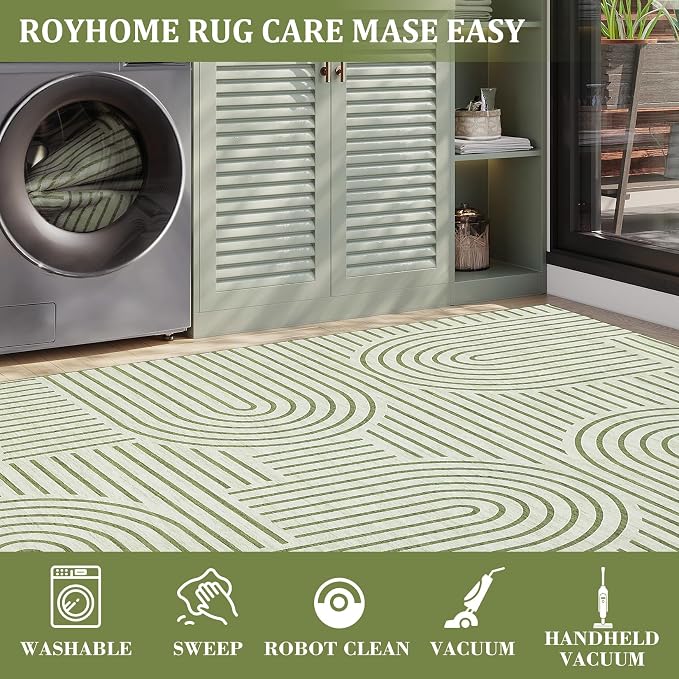 ROYHOME Washable Rug 4x6 Area Rugs - Image 6
