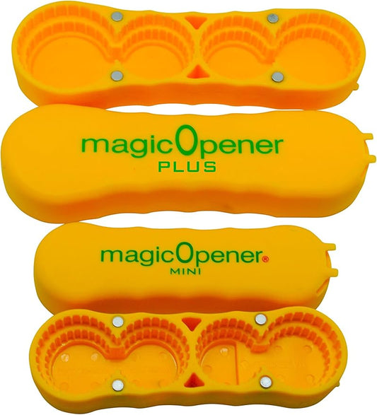 magic Opener COMBO – 1 mO MINI for small plastic caps & 1 mO PLUS for larger by magicopener