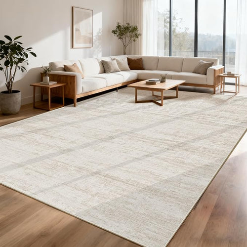 8x10 Area Rugs for Living Room, Modern Abstract Non-Slip Backing Washable Rugs by Unknown