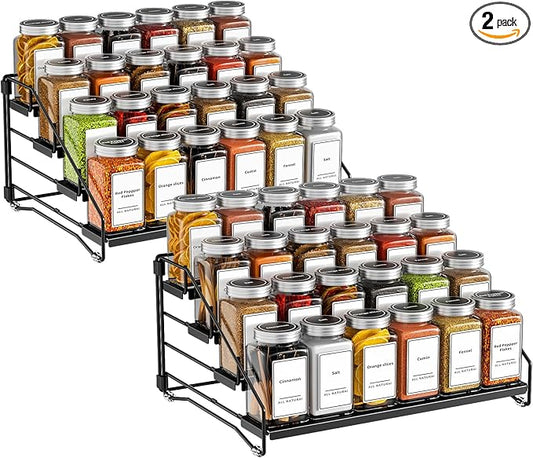BOIVSHI 4 Tier Spice Rack Organzier, Spice Rack by BOIVSHI