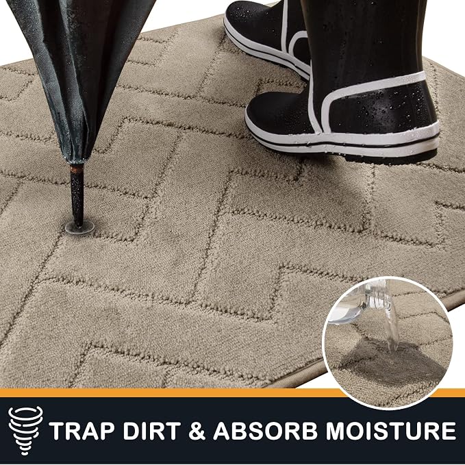 PURRUGS Dirt Trapping Door Mat 24" x 84", Non-Slip Machine Washable Entry Rug - Image 5