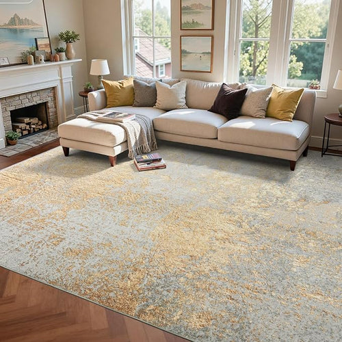 8x10 Ft Large Area Rugs for Living Room, Soft Non-Slip Washable Rugs Modern by Cuzwlovita
