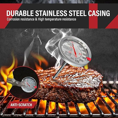 AWLKIM 2 Pack Analog Probe Meat Thermometer, NSF Certified, No Battery Needed - Image 4