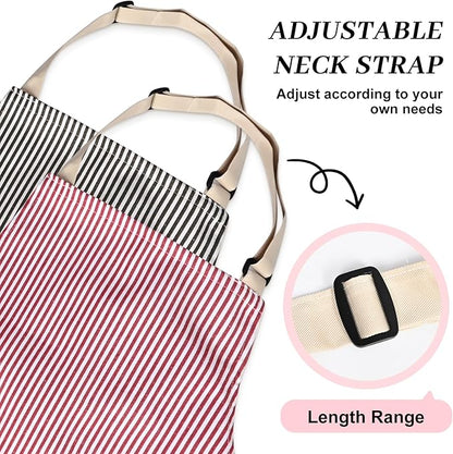 2Pack Adjustable Kitchen Apron for Women Men - Image 5