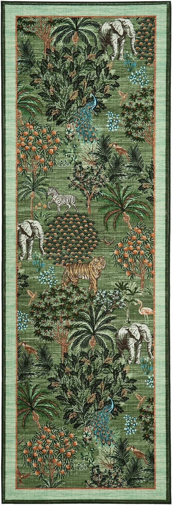GarveeHome Jungle Rug 2.5x8 Kitchen Runner Rug Non Slip Washable Runners - Image 4