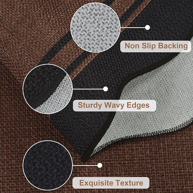 8x10 Scalloped Rug Easy Jute Washable Rug - Image 4