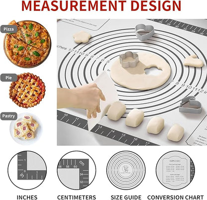 Silicone Baking Mat, Non Stick Silicone Pastry Mat - Image 4