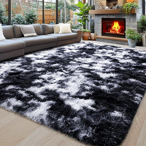8x10 Area Rugs for Living Room, Ultra Soft Fluffy Large Shaggy Rug Carpet for by Awaytail