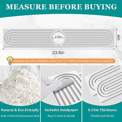 Stone Faucet Mat for Kitchen Sink - Image 3
