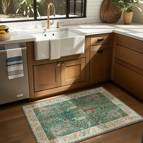 2x3 Washable Throw Rugs for Entryway: Small Area Rug Door Mat Indoor Entrance - Image 2
