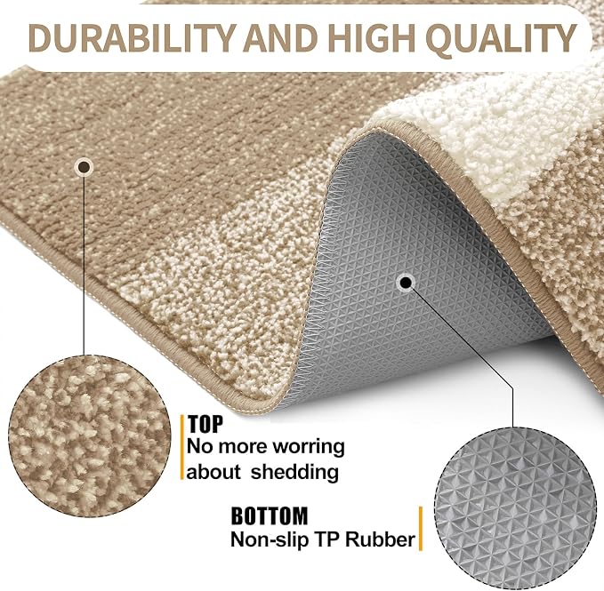 Kitinjoy Indoor Outdoor Door Mat, 32x20 Non-Slip Absorbent Dirt Trapper - Image 3