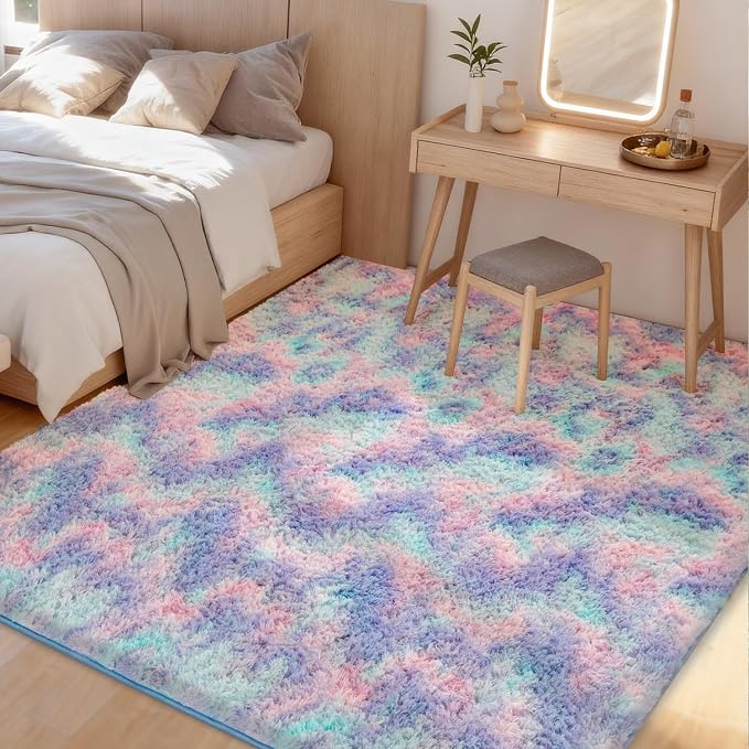 Litanika 6x9 Fluffy Shag Faux Fur Area Rug - Image 2