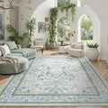 DCX Green 3x5 Rug, Kid & Pet Friendly by DCXWashableRug