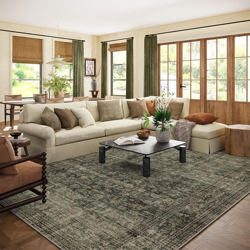 10x12 Area Rugs for Living room: Large Washable Rugs Stain Resistant Non Slip by palohom