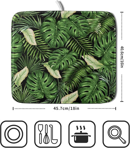 Giwawa Tropical Palm Leaf Dish Drying Mat - Image 2