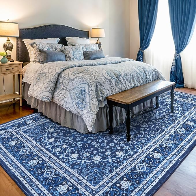Lessymo Machine Washable Area Rug 5x7 - Image 3